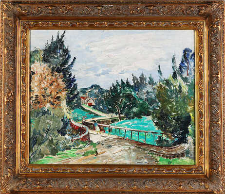 Грищенко Алексей Васильевич. Пейзаж с мостом